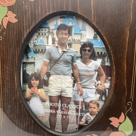 Vintage 1980s Fralbum Wood Frame Photo Album 5x7 3x5 - Picture 3 of 5